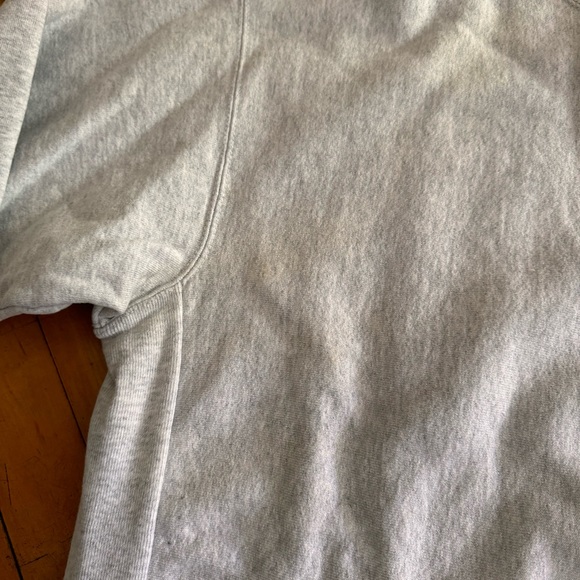 Vintage 1980s Carhartt Rugged Sweatshirt 80s Gray Reverse Weave Embroidered - Picture 5 of 10